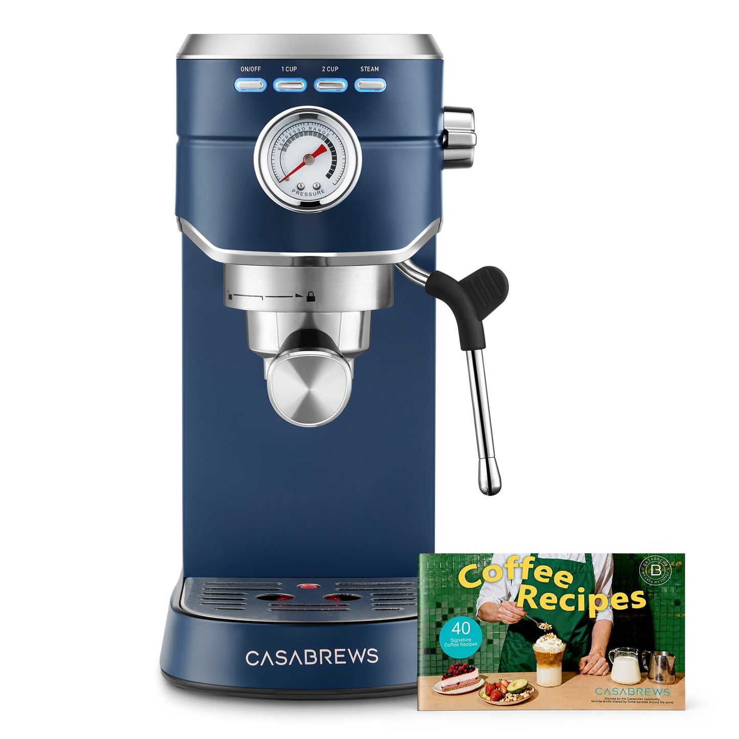 20 Bar Espresso Machine with Milk Frother & Removable Water Tank