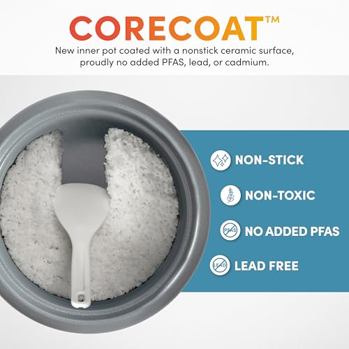 4-Cup Digital Rice Cooker with Steamer & Multicooker Function