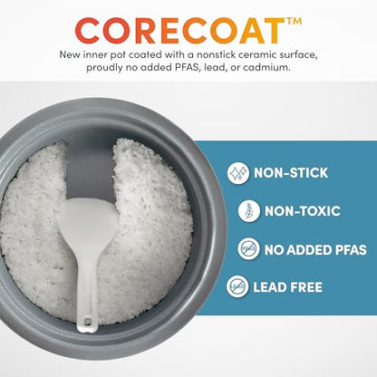 4-Cup Digital Rice Cooker with Steamer & Multicooker Function
