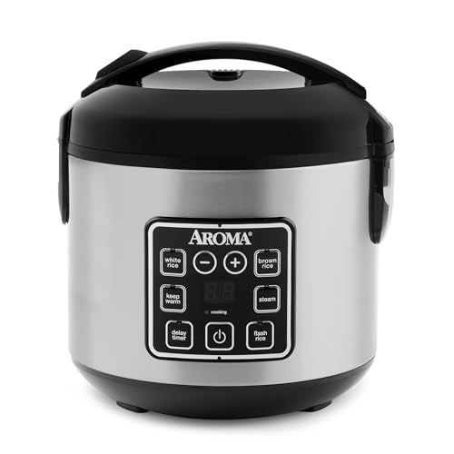 4-Cup Digital Rice Cooker with Steamer & Multicooker Function