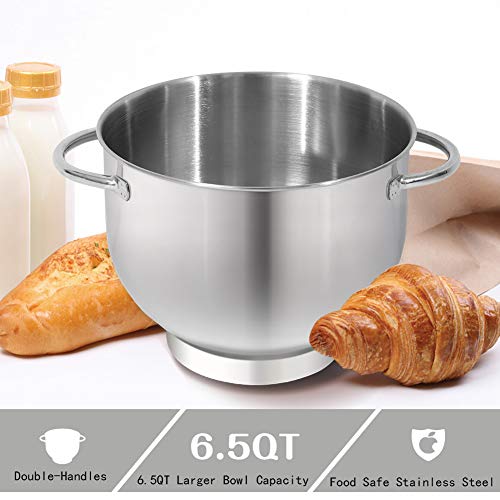 6.5QT Stand Mixer with 6-Speed Tilt-Head Design & Attachments