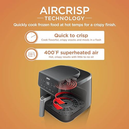 5QT Air Fryer 4-in-1 Air Crisp, Roast, Reheat & Dehydrate