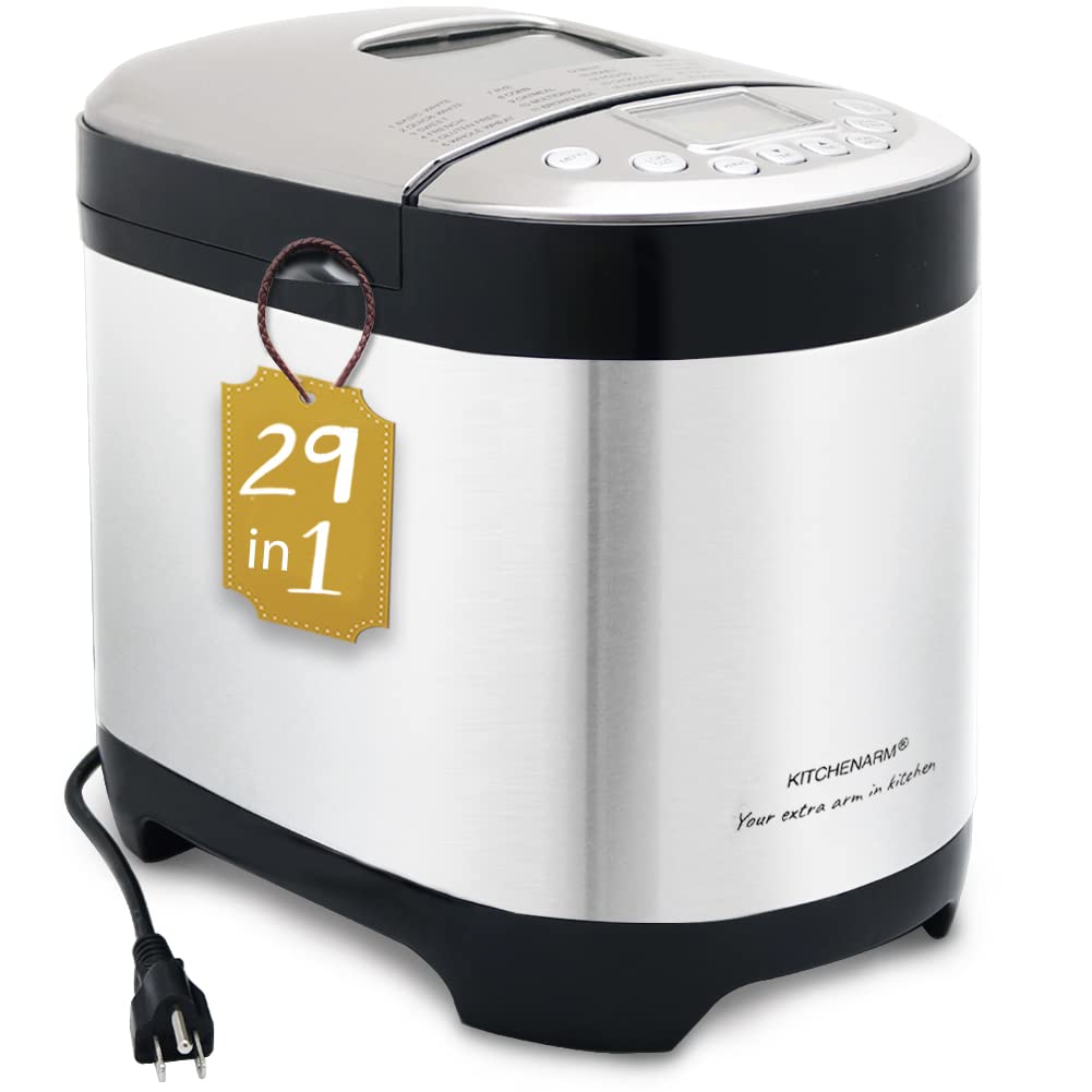 29-in-1 Smart Bread Maker with Gluten-Free & Custom Cycles