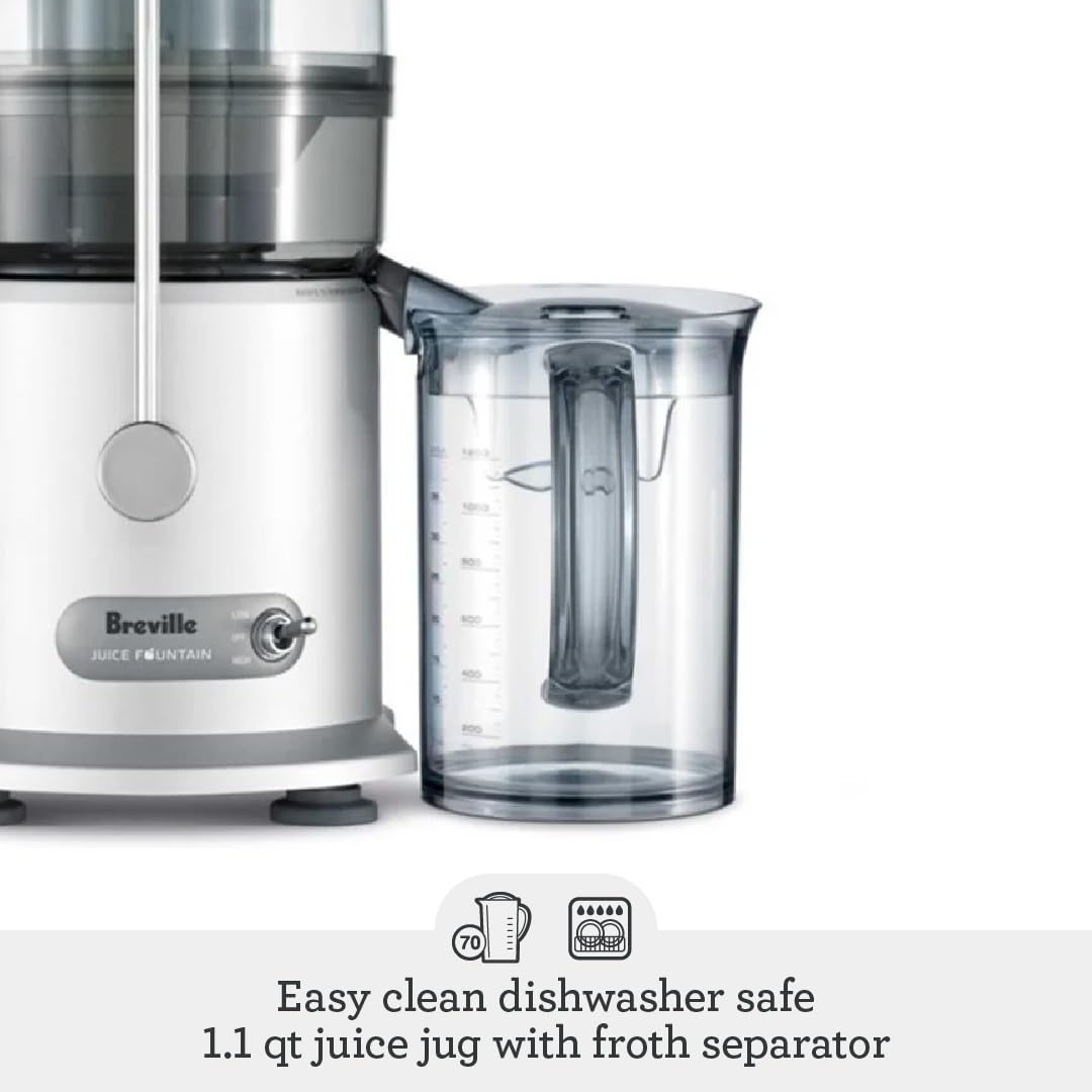 Breville Plastic Juice Fountain Plus 850 Watts Stainless Steel Corded Electric juicer