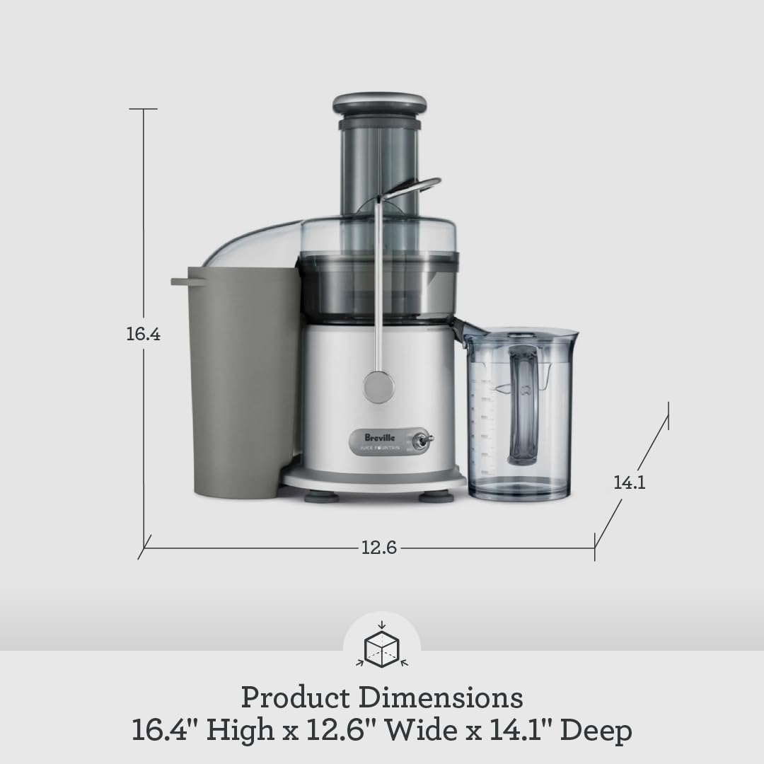 Breville Plastic Juice Fountain Plus 850 Watts Stainless Steel Corded Electric juicer