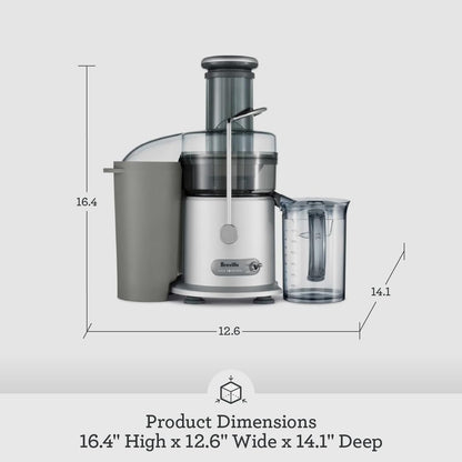 Breville Plastic Juice Fountain Plus 850 Watts Stainless Steel Corded Electric juicer