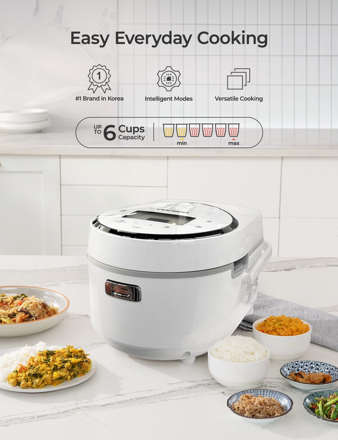 10-Cup Micom Rice Cooker with 16 Cooking Programs & Auto Clean