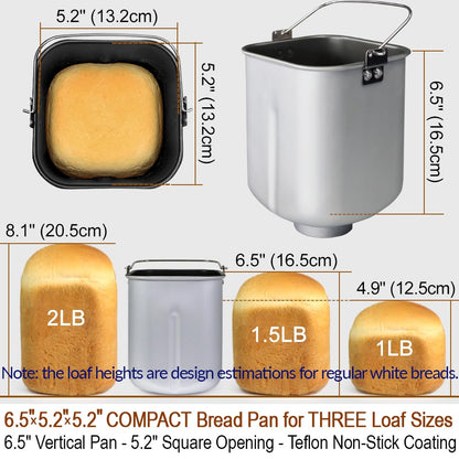29-in-1 Smart Bread Maker with Gluten-Free & Custom Cycles