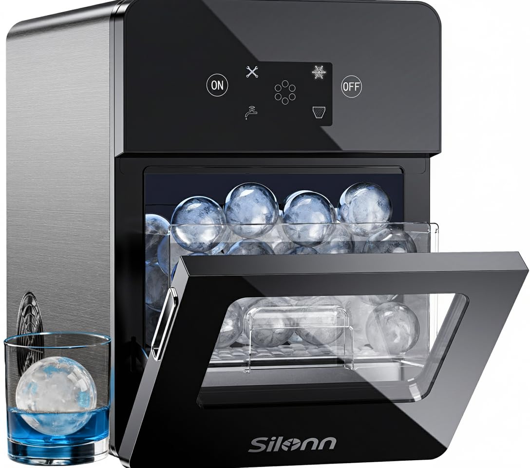 Countertop Nugget Ice Maker with 33LB Daily Production & Auto Clean