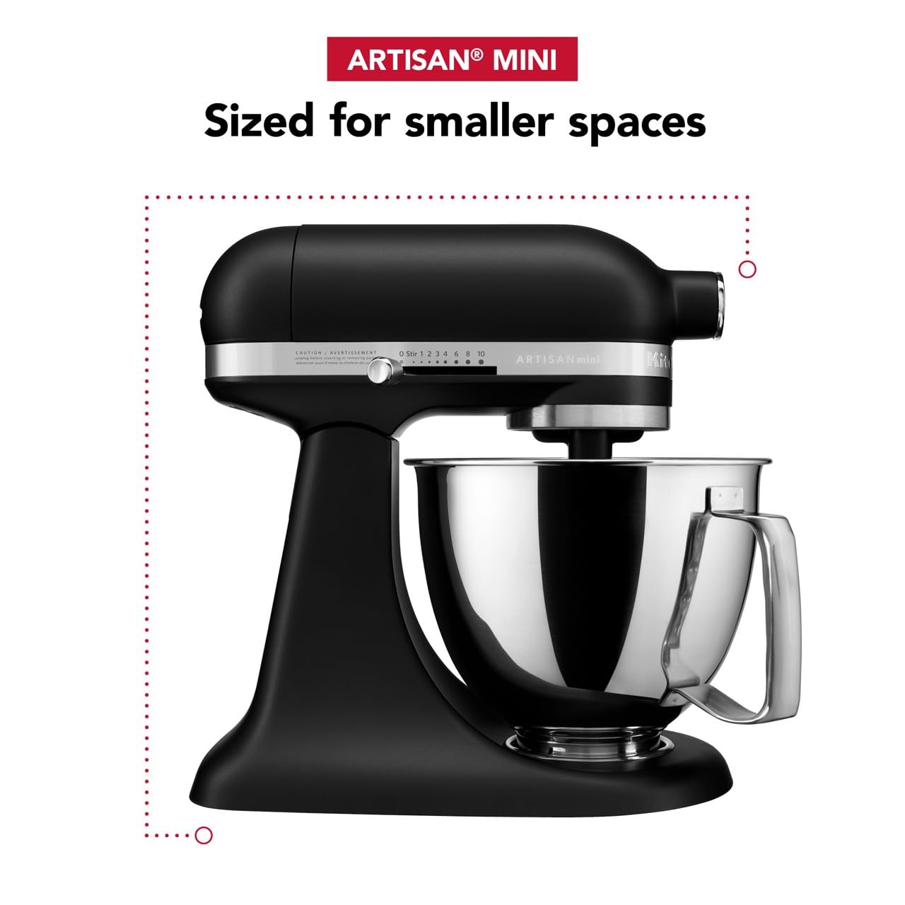 Kitchenaid Artisan Mini Plus Tilt-Head Stand Mixer with Flex Edge Beater
