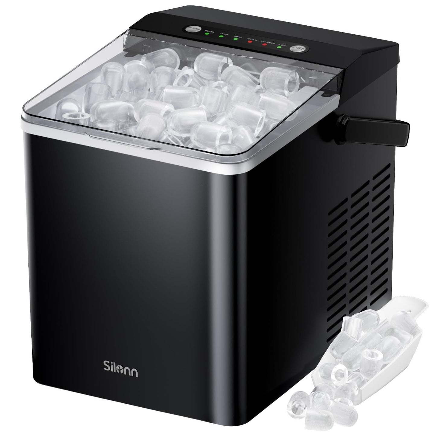 Countertop Nugget Ice Maker with 33LB Daily Production & Auto Clean