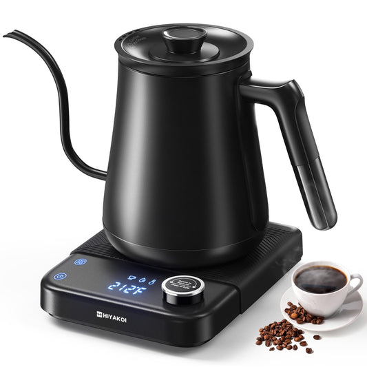 1200W Gooseneck Electric Kettle with Temperature Control & Timer