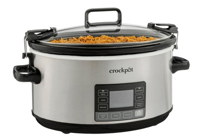 7QT Programmable Slow Cooker with Timer & Locking Lid