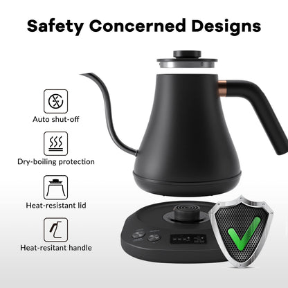 Mecity Electric Kettle Gooseneck Kettle Temperature Control
