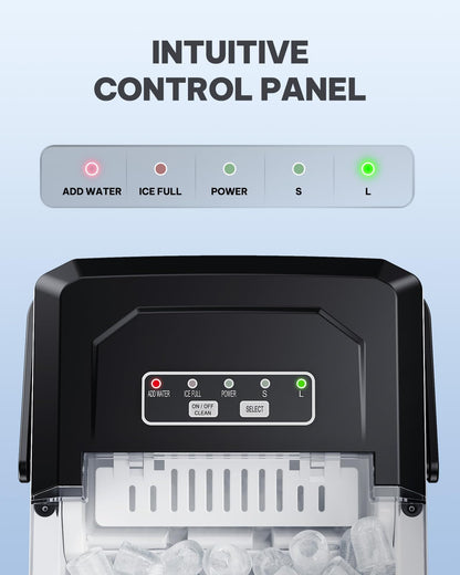Countertop Nugget Ice Maker with 33LB Daily Production & Auto Clean