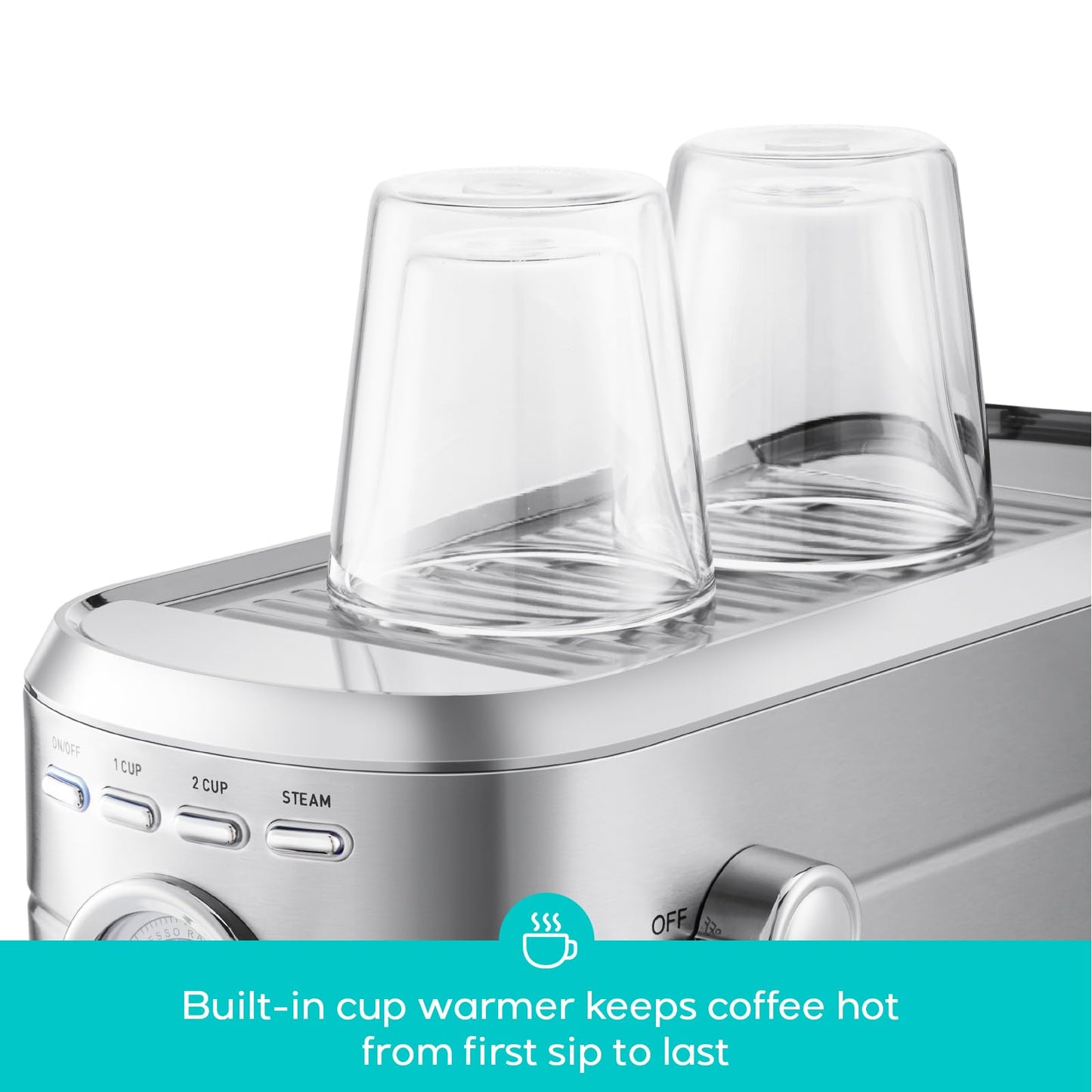 20 Bar Espresso Machine with Milk Frother & Removable Water Tank