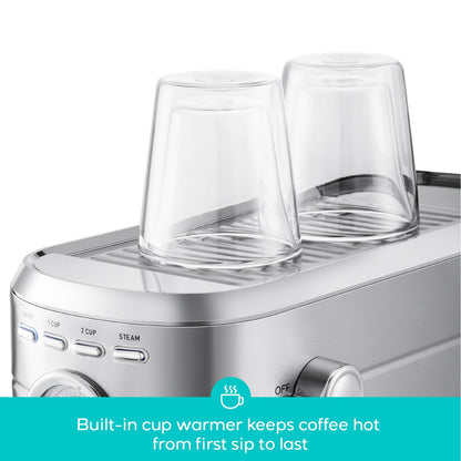 20 Bar Espresso Machine with Milk Frother & Removable Water Tank