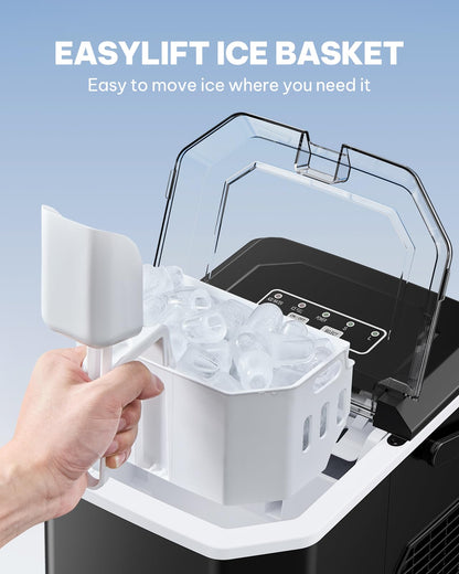 Countertop Nugget Ice Maker with 33LB Daily Production & Auto Clean