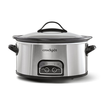 Crock-Pot Programmable Stainless Steel 1500 Oval Slow Cooker