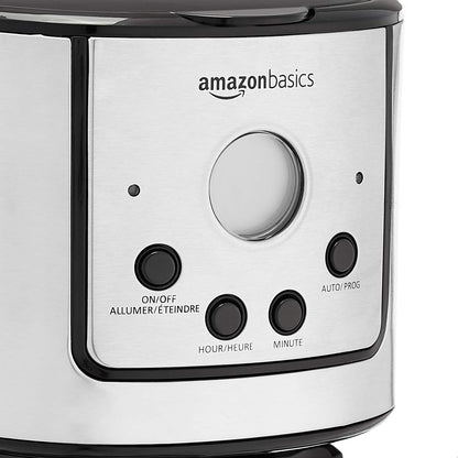 12-Cup Programmable Coffee Maker with Stainless Steel Carafe