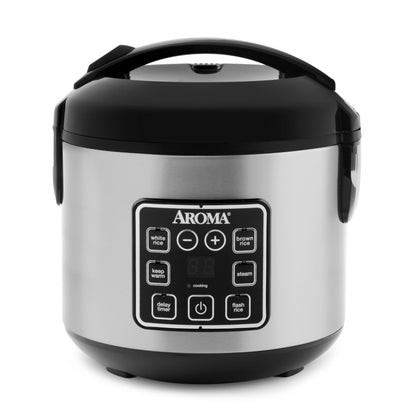 4-Cup Digital Rice Cooker with Steamer & Multicooker Function