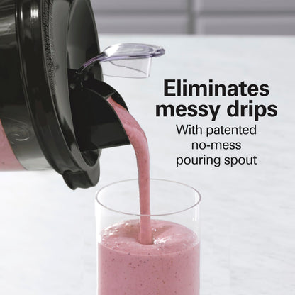 800W Blender with 40oz Glass Jar & Portable Travel Cup