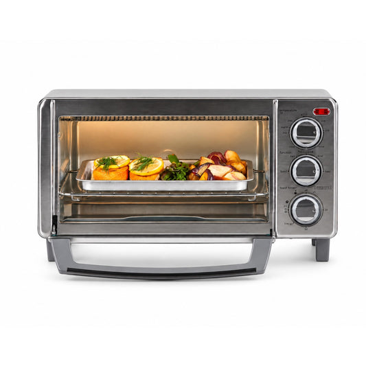4-Slice Toaster Oven with Bake, Broil, Toast & Keep Warm