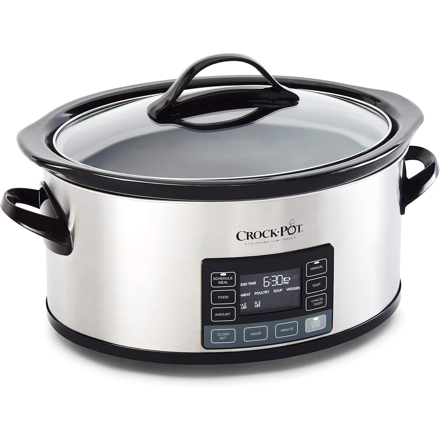 6QT Programmable Slow Cooker with Digital Timer & Food Warmer