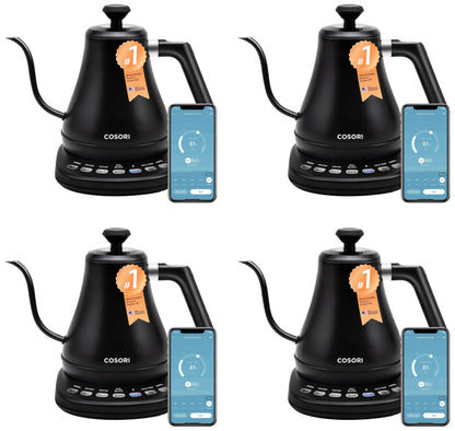 Smart Gooseneck Electric Kettle with Variable Temperature Control