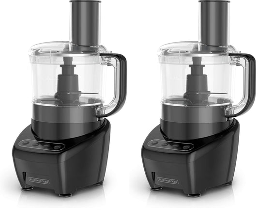 8-Cup 3-in-1 Food Processor with Dishwasher Safe Parts