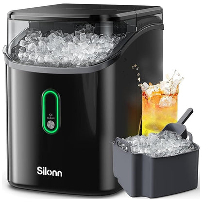 Countertop Nugget Ice Maker with 33LB Daily Production & Auto Clean