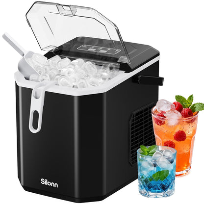 Countertop Nugget Ice Maker with 33LB Daily Production & Auto Clean