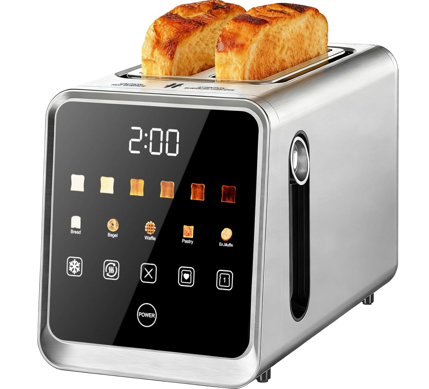 4-Slice Touch Screen Toaster with Smart Presets & Bagel Mode