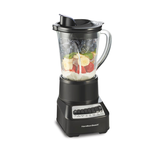 Hamilton Beach Wave Crusher Blender with 40 Oz Glass Jar and 14 Functions for Puree