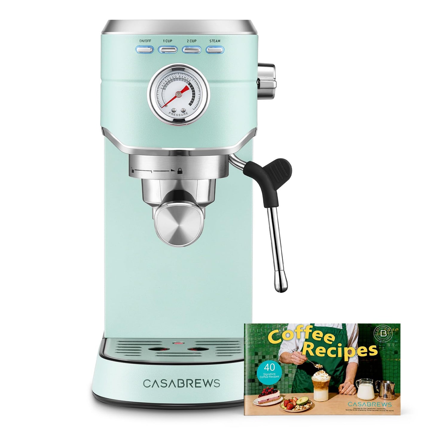 20 Bar Espresso Machine with Milk Frother & Removable Water Tank