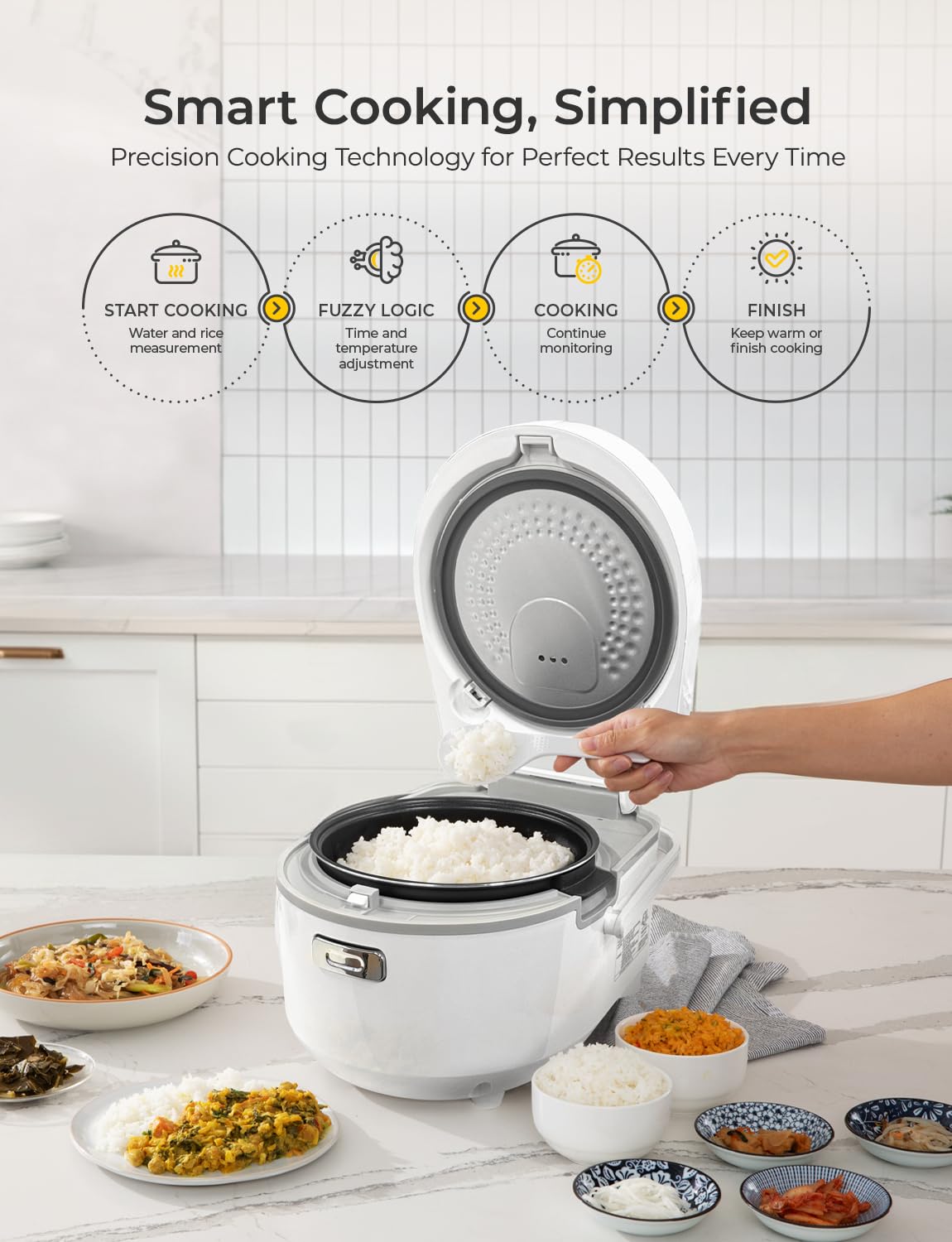 10-Cup Micom Rice Cooker with 16 Cooking Programs & Auto Clean