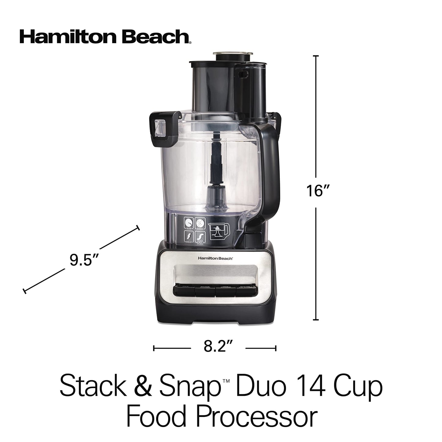 14-Cup Food Processor with Vegetable Chopper & Stainless Steel Blades