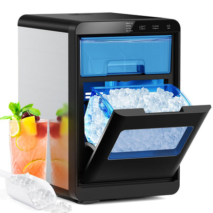 COWSAR Ice Maker Countertop, Portable Ice Machine with Self-Cleaning