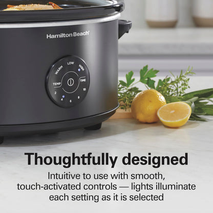 Hamilton Beach Set & Forget Portable Programmable Slow Cooker