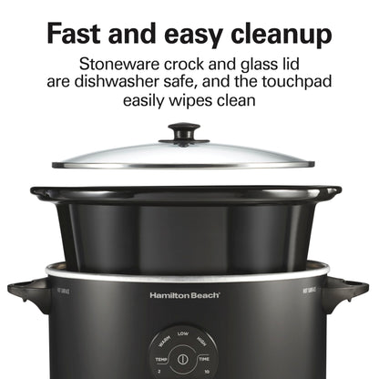 Hamilton Beach Set & Forget Portable Programmable Slow Cooker