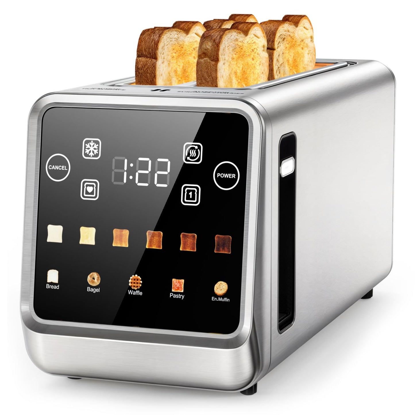 4-Slice Touch Screen Toaster with Smart Presets & Bagel Mode