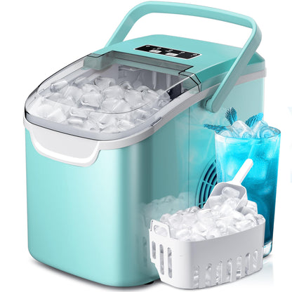 Portable Countertop Ice Maker with Self-Cleaning Function & Scoop