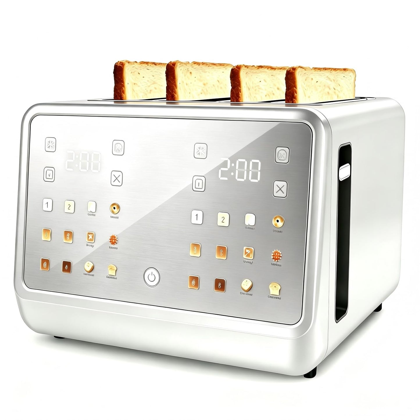 1800W 4-Slot Touch Screen Toaster with Independent Controls