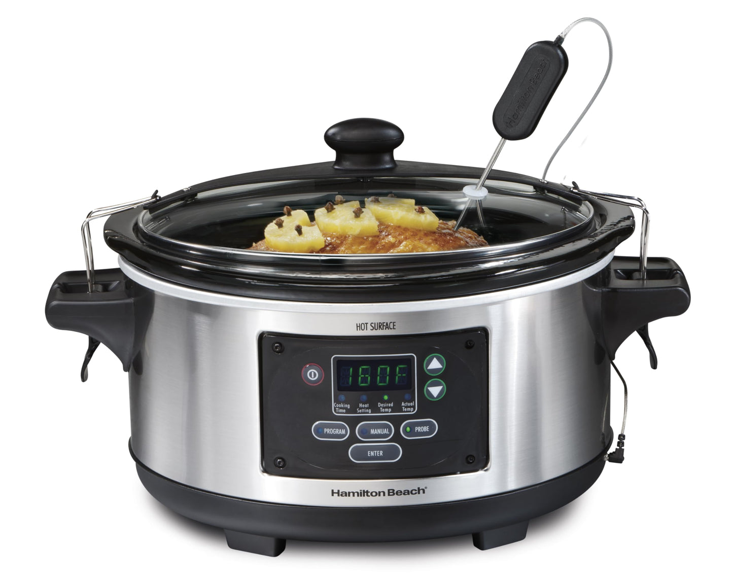 Hamilton Beach Portable 6 Quart Set & Forget Programmable Slow Cooker
