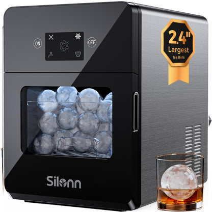 Countertop Nugget Ice Maker with 33LB Daily Production & Auto Clean