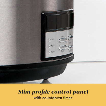 Crock-Pot Programmable Stainless Steel 1500 Oval Slow Cooker