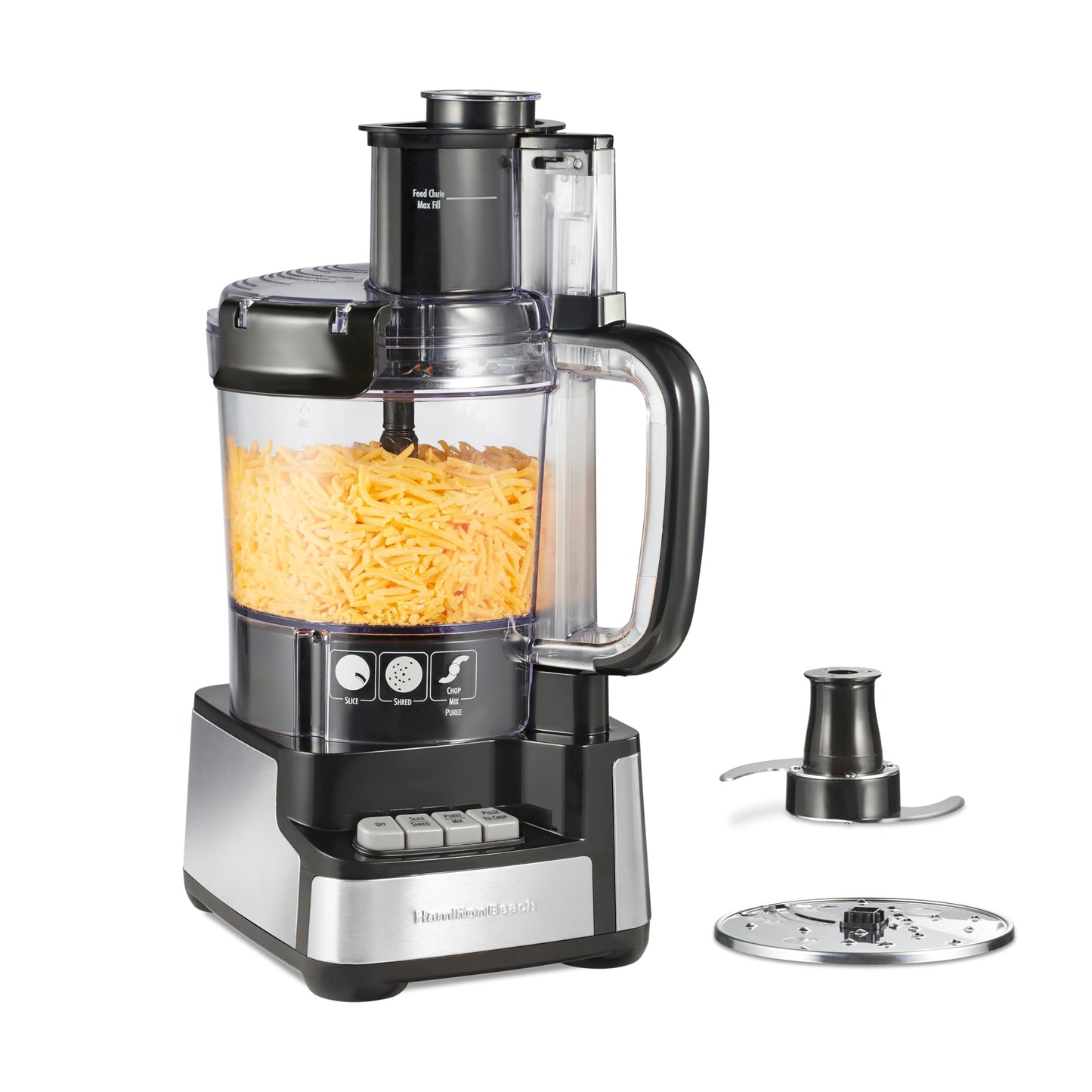 12-Cup Food Processor with Vegetable Chopper & Stainless Steel Blades