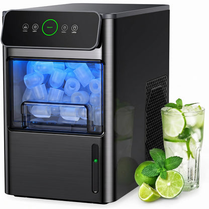Countertop Nugget Ice Maker with 33LB Daily Production & Auto Clean