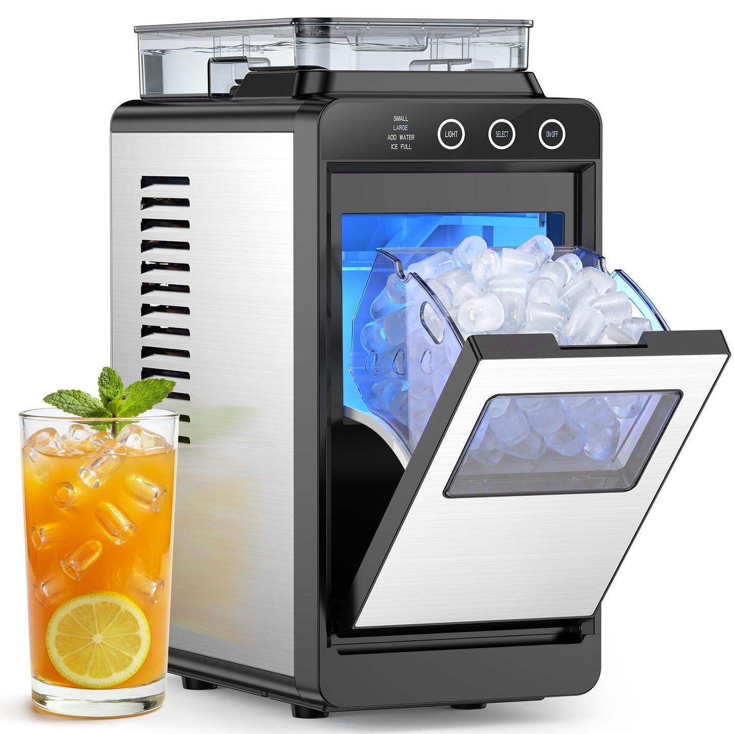 COWSAR Ice Maker Countertop, Portable Ice Machine with Self-Cleaning