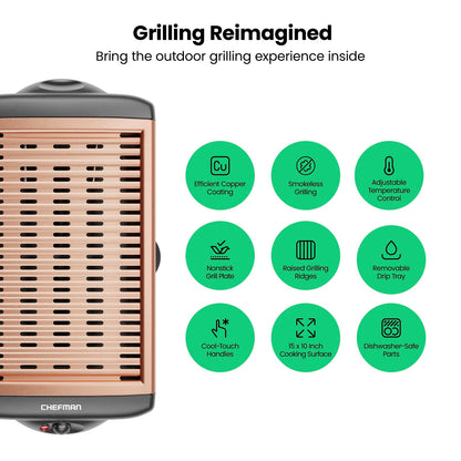 Chefman Smokeless Indoor Grill
